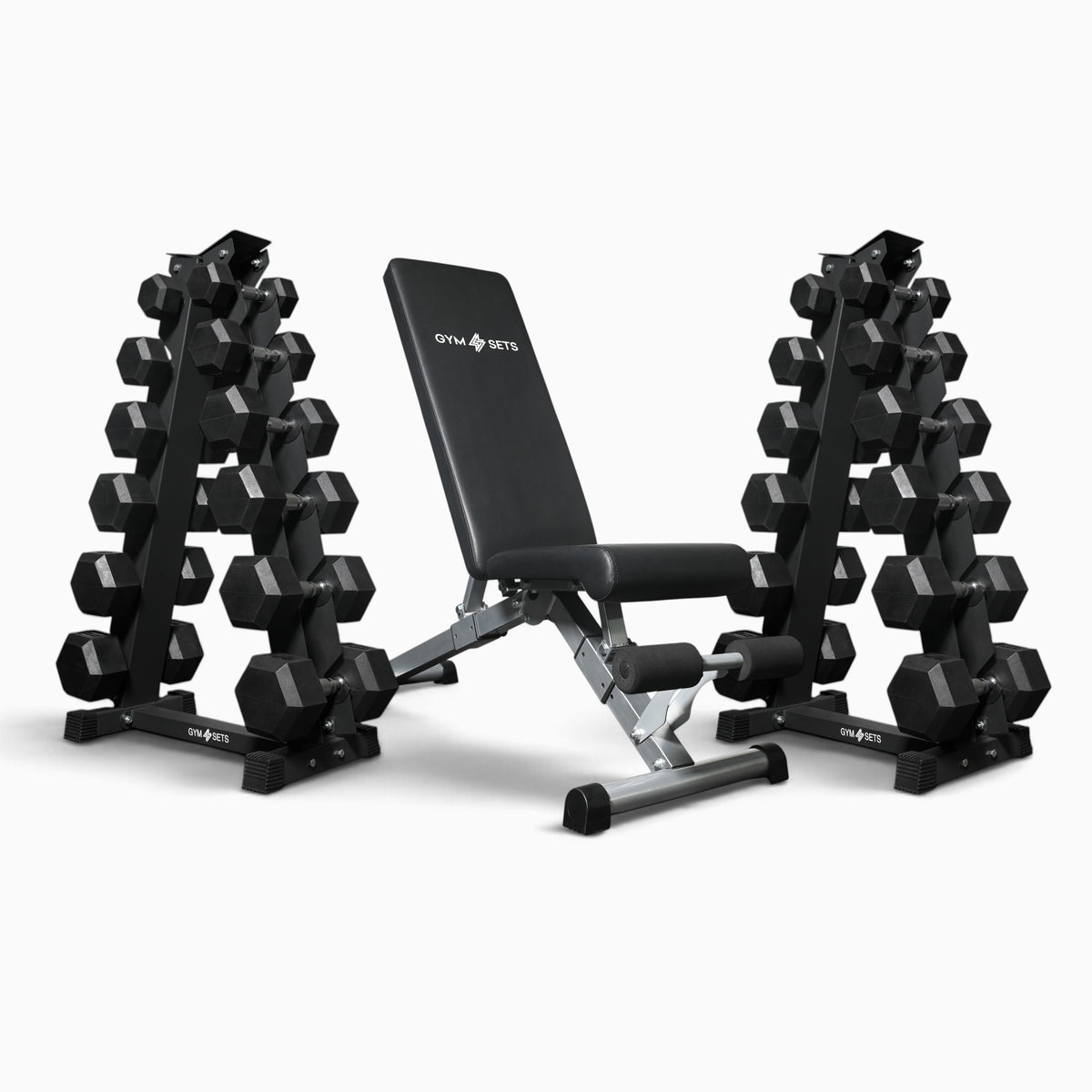 Support de rangement pour haltères hexagonaux à 5 et 6 niveaux