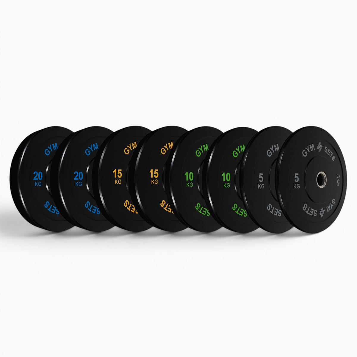Disques de musculation olympiques colorés