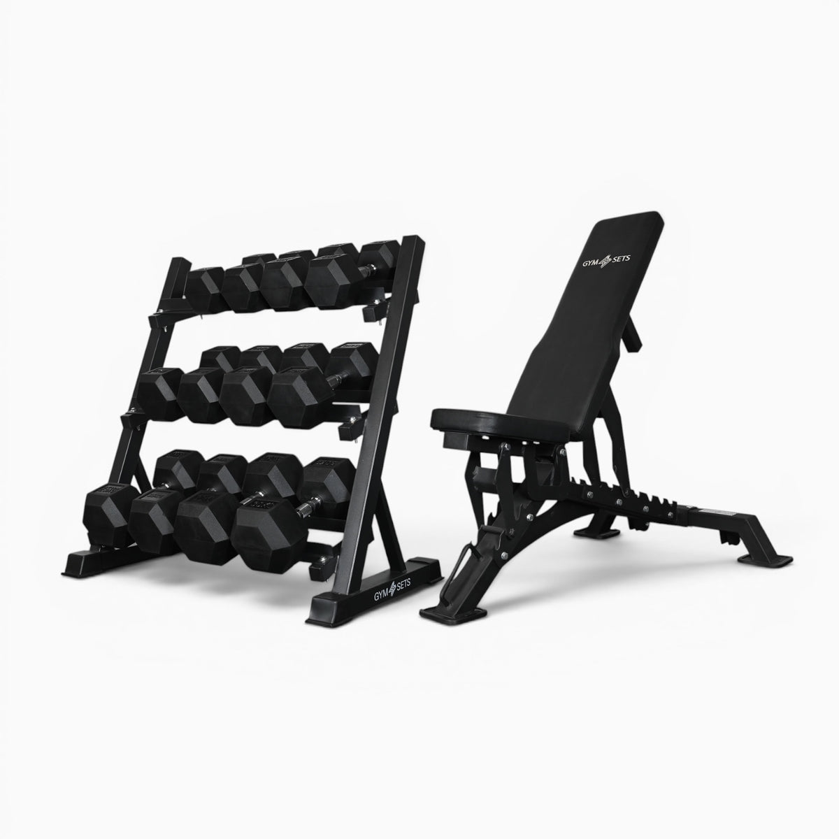 Support de rangement pour haltères à 3 niveaux