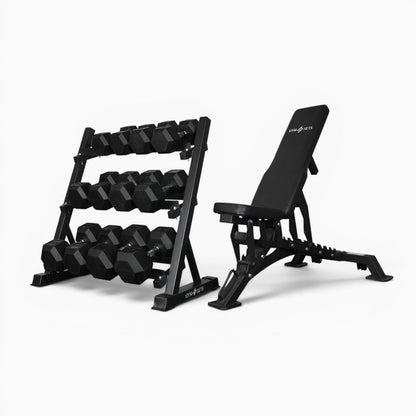 Support de rangement pour haltères à 3 niveaux