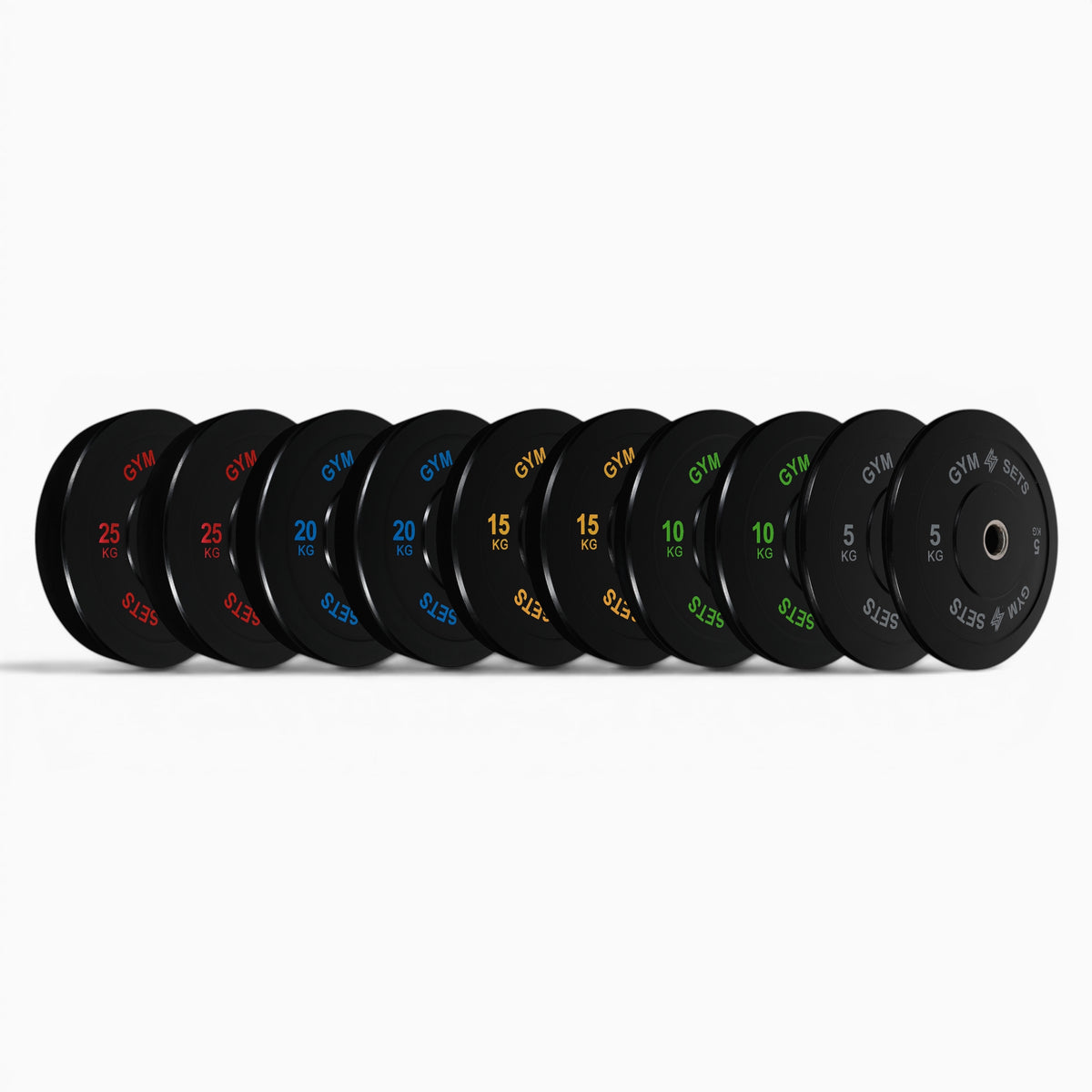 Disques de musculation olympiques colorés