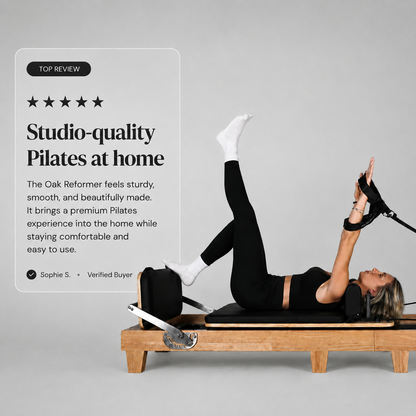 Reformer de Pilates GymSets Studio Oak