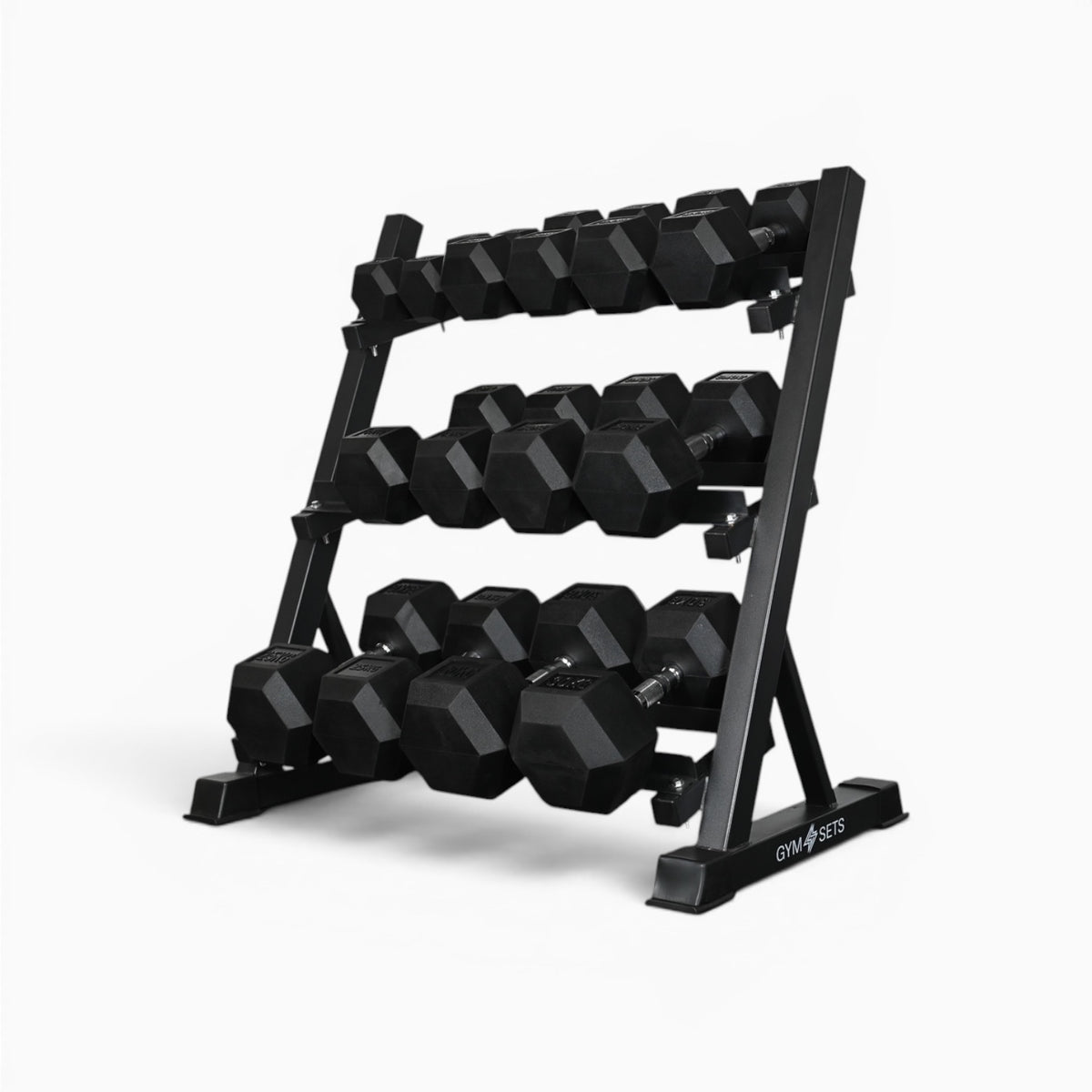 Support de rangement pour haltères à 3 niveaux