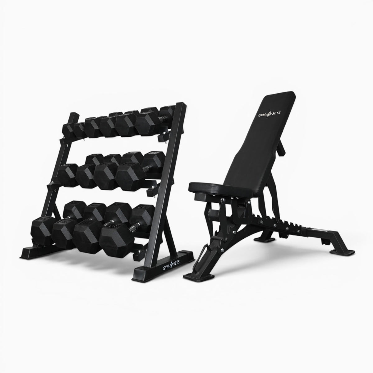 Support de rangement pour haltères à 3 niveaux