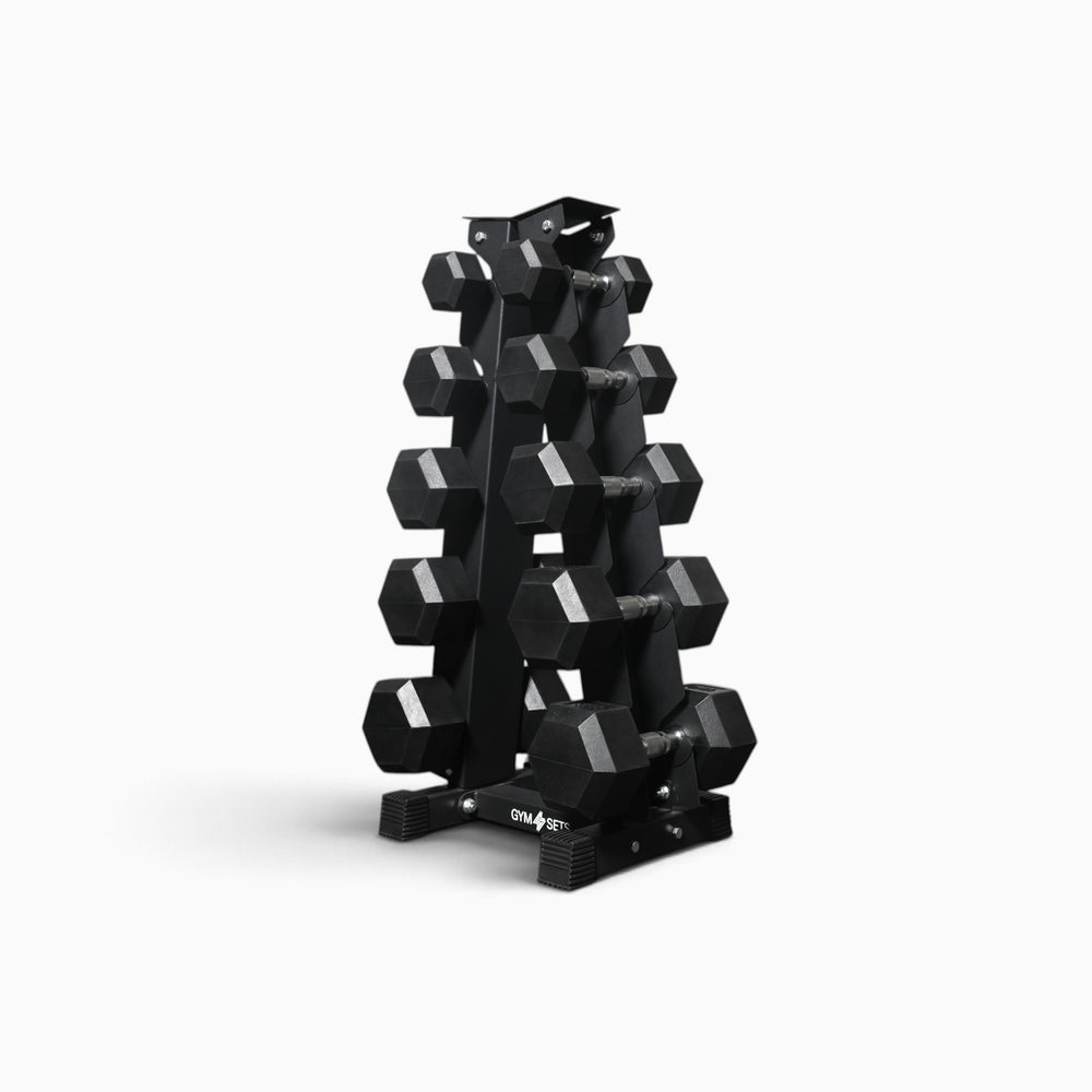 Support de rangement pour haltères hexagonaux à 5 et 6 niveaux