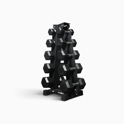Support de rangement pour haltères hexagonaux à 5 et 6 niveaux