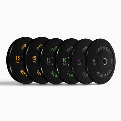 Disques de musculation olympiques colorés