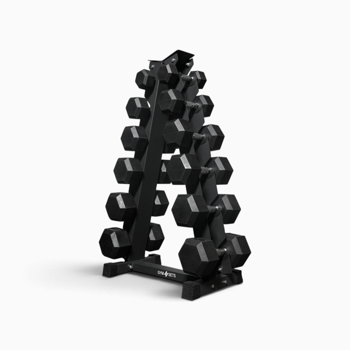 Support de rangement pour haltères hexagonaux à 5 et 6 niveaux