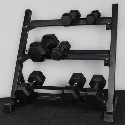 Support de rangement pour haltères à 3 niveaux