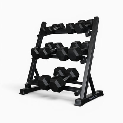 Support de rangement pour haltères à 3 niveaux