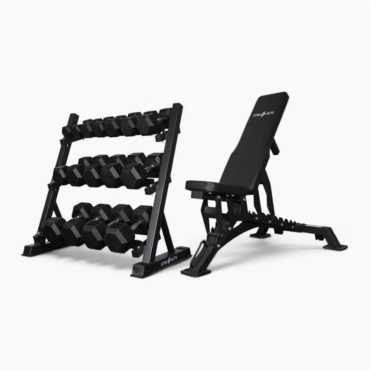 Support de rangement pour haltères à 3 niveaux
