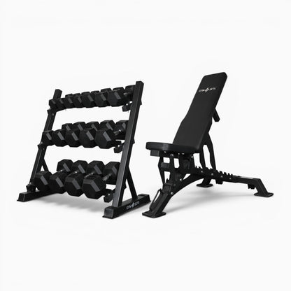 Support de rangement pour haltères à 3 niveaux