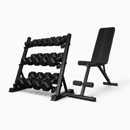 Support de rangement pour haltères à 3 niveaux