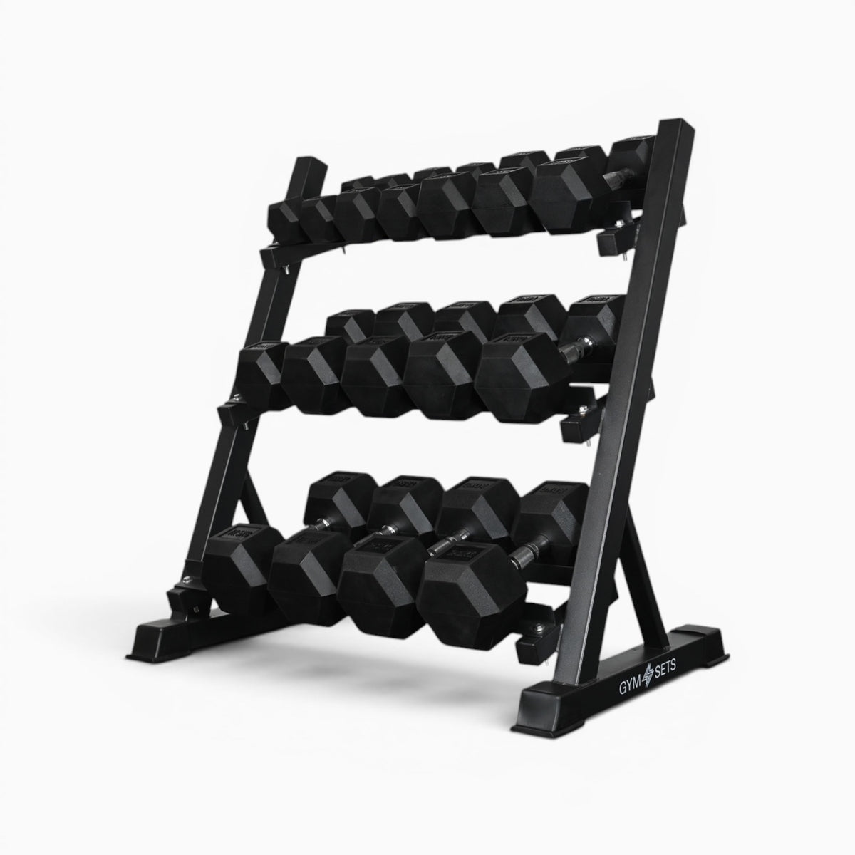 Support de rangement pour haltères à 3 niveaux