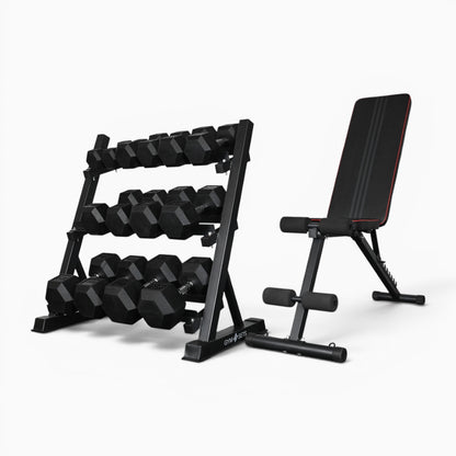 Support de rangement pour haltères à 3 niveaux