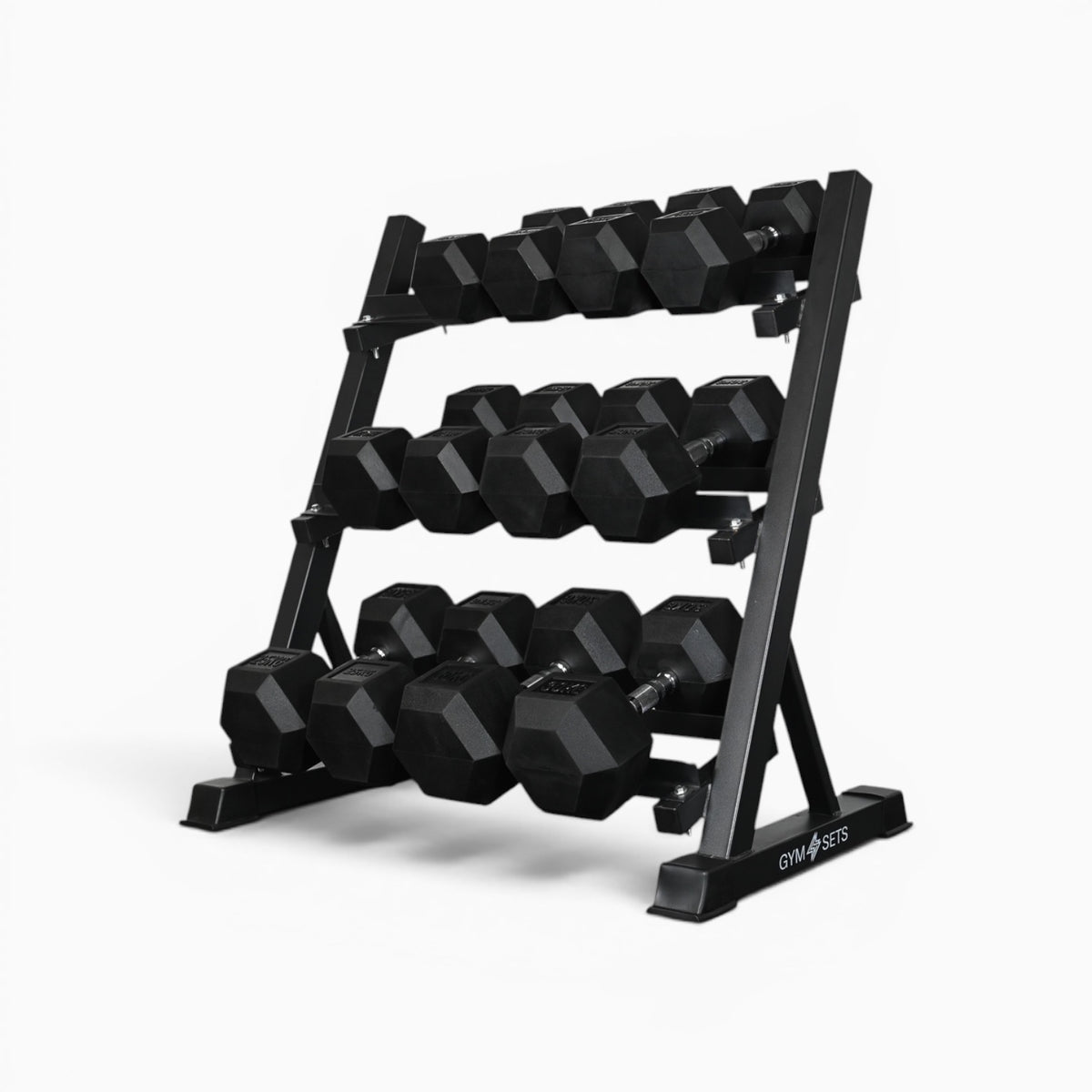 Support de rangement pour haltères à 3 niveaux