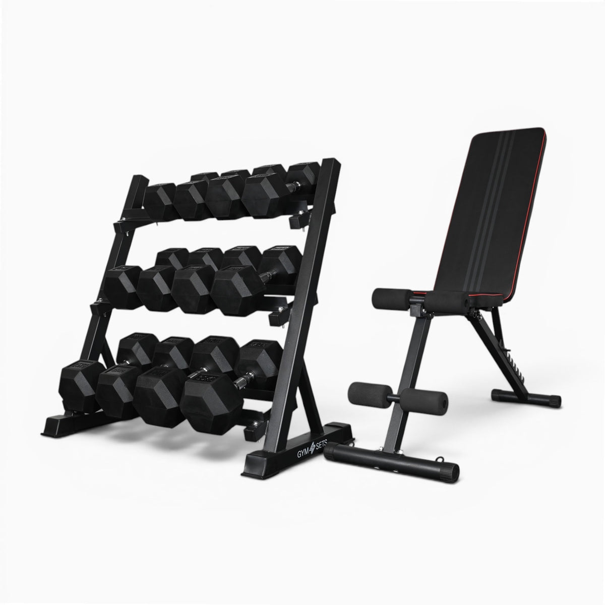 Support de rangement pour haltères à 3 niveaux