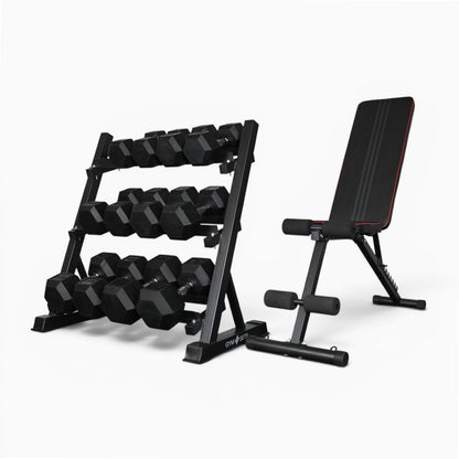 Support de rangement pour haltères à 3 niveaux