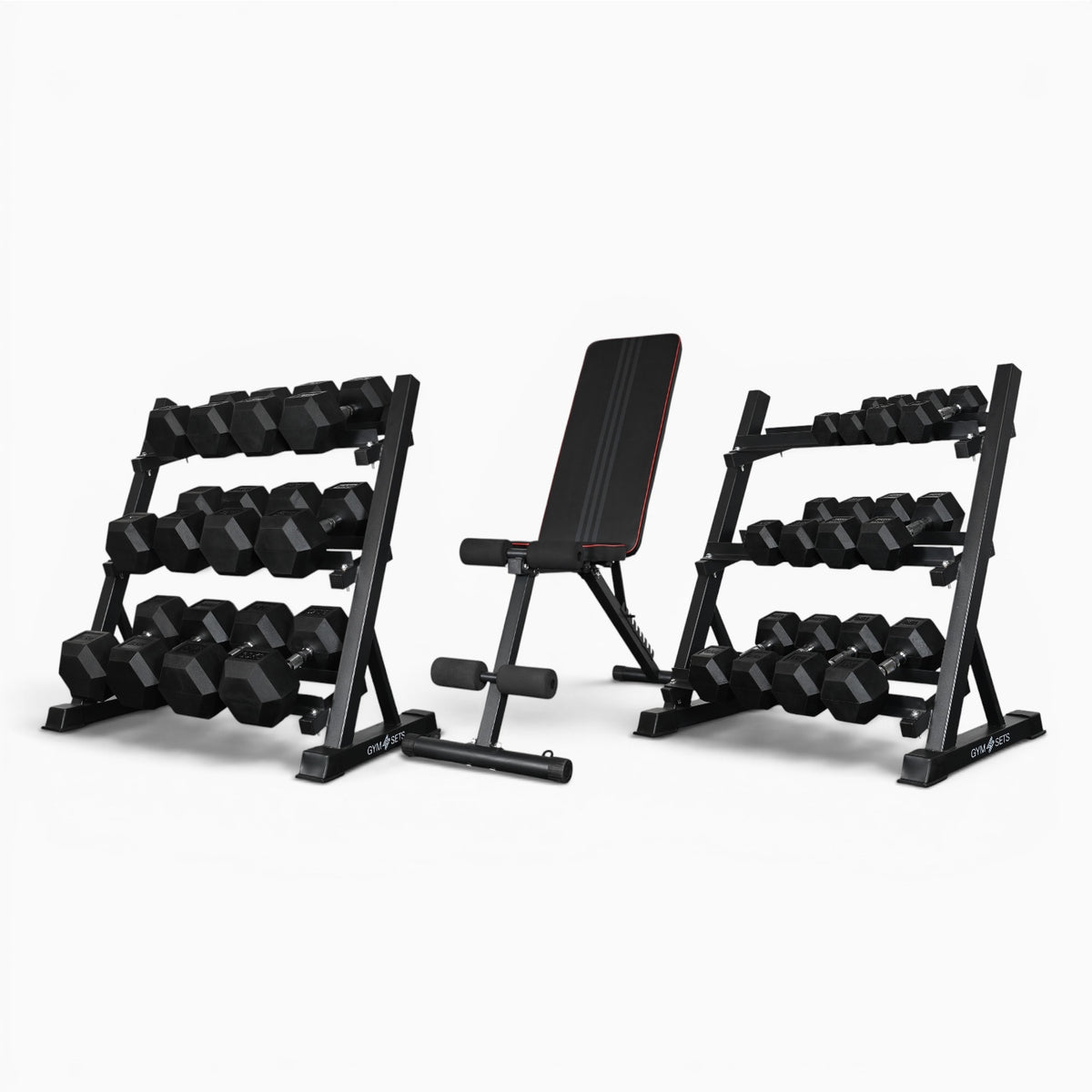 Support de rangement pour haltères à 3 niveaux