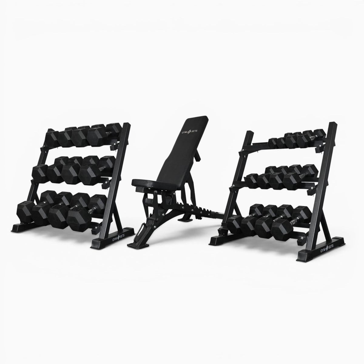 Support de rangement pour haltères à 3 niveaux