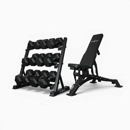 Support de rangement pour haltères à 3 niveaux