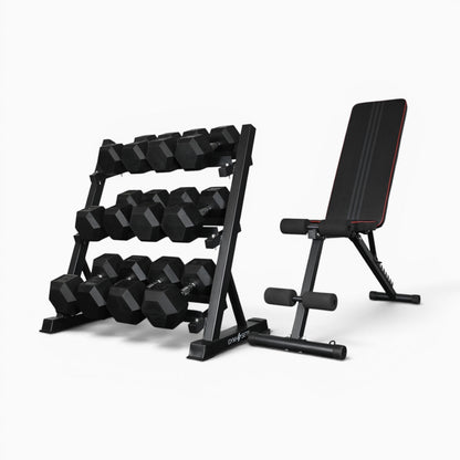 Support de rangement pour haltères à 3 niveaux