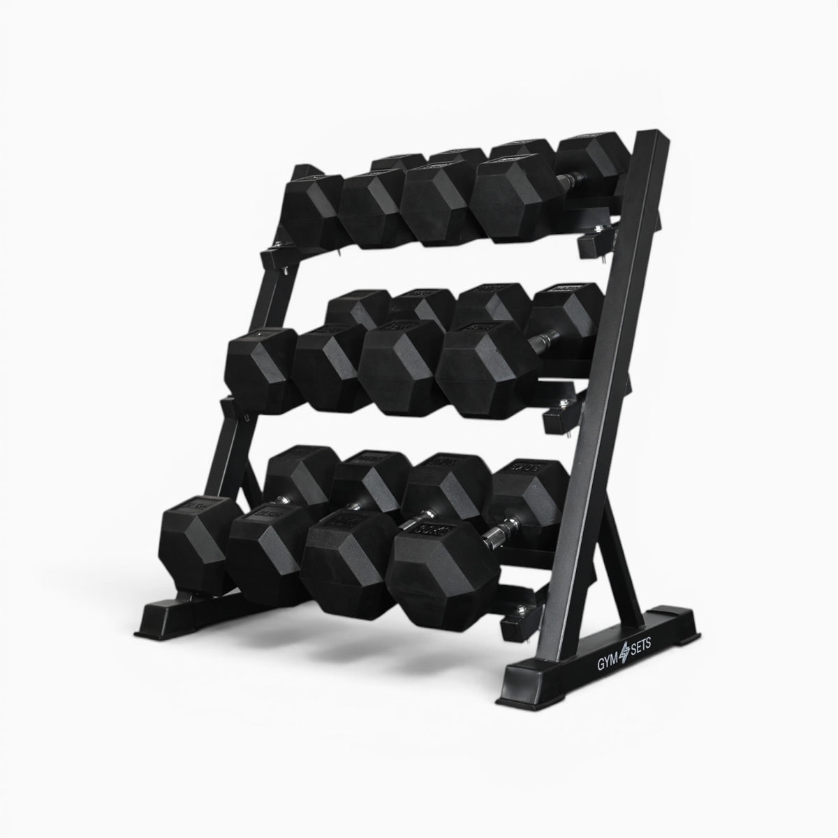 Support de rangement pour haltères à 3 niveaux