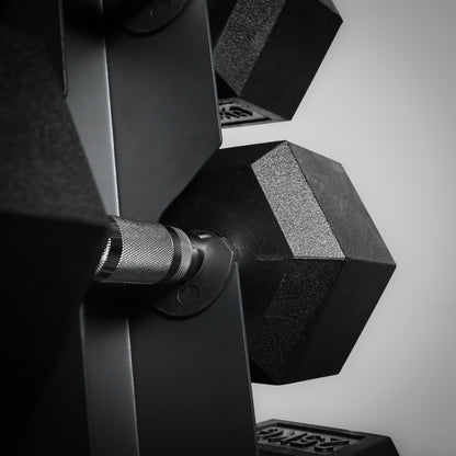 Support de rangement pour haltères hexagonaux à 5 et 6 niveaux