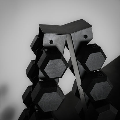 Support de rangement pour haltères hexagonaux à 5 et 6 niveaux