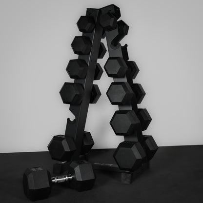 Support de rangement pour haltères hexagonaux à 5 et 6 niveaux