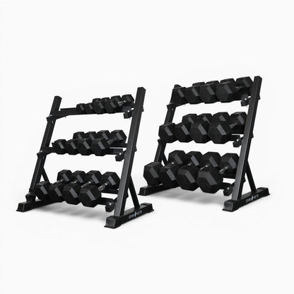 Support de rangement pour haltères à 3 niveaux