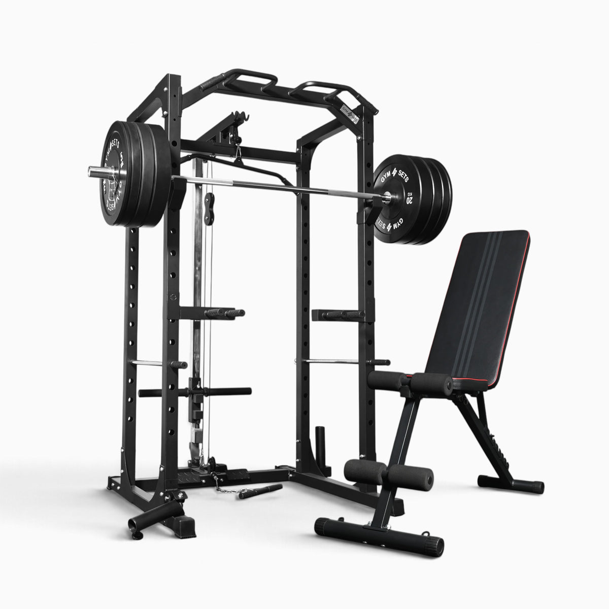Cage de musculation GymSets P100 avec poulie intégrée