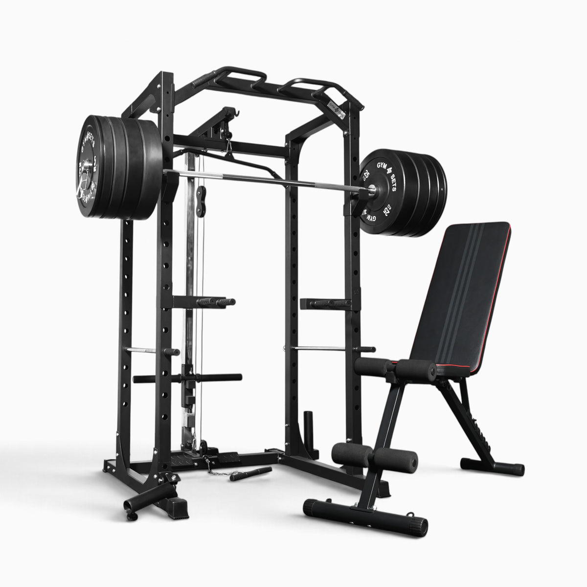 Cage de musculation GymSets P100 avec poulie intégrée