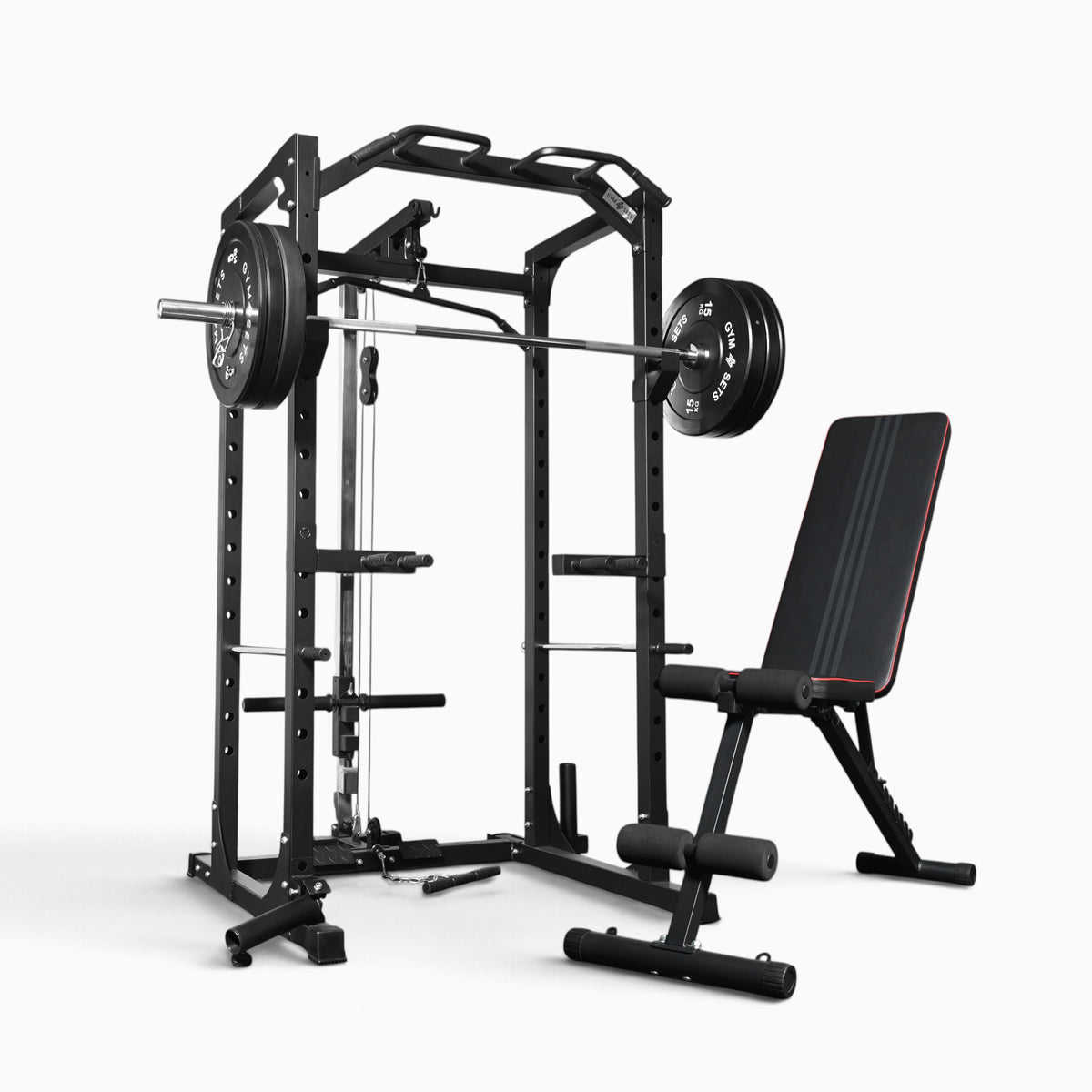 Cage de musculation GymSets P100 avec poulie intégrée