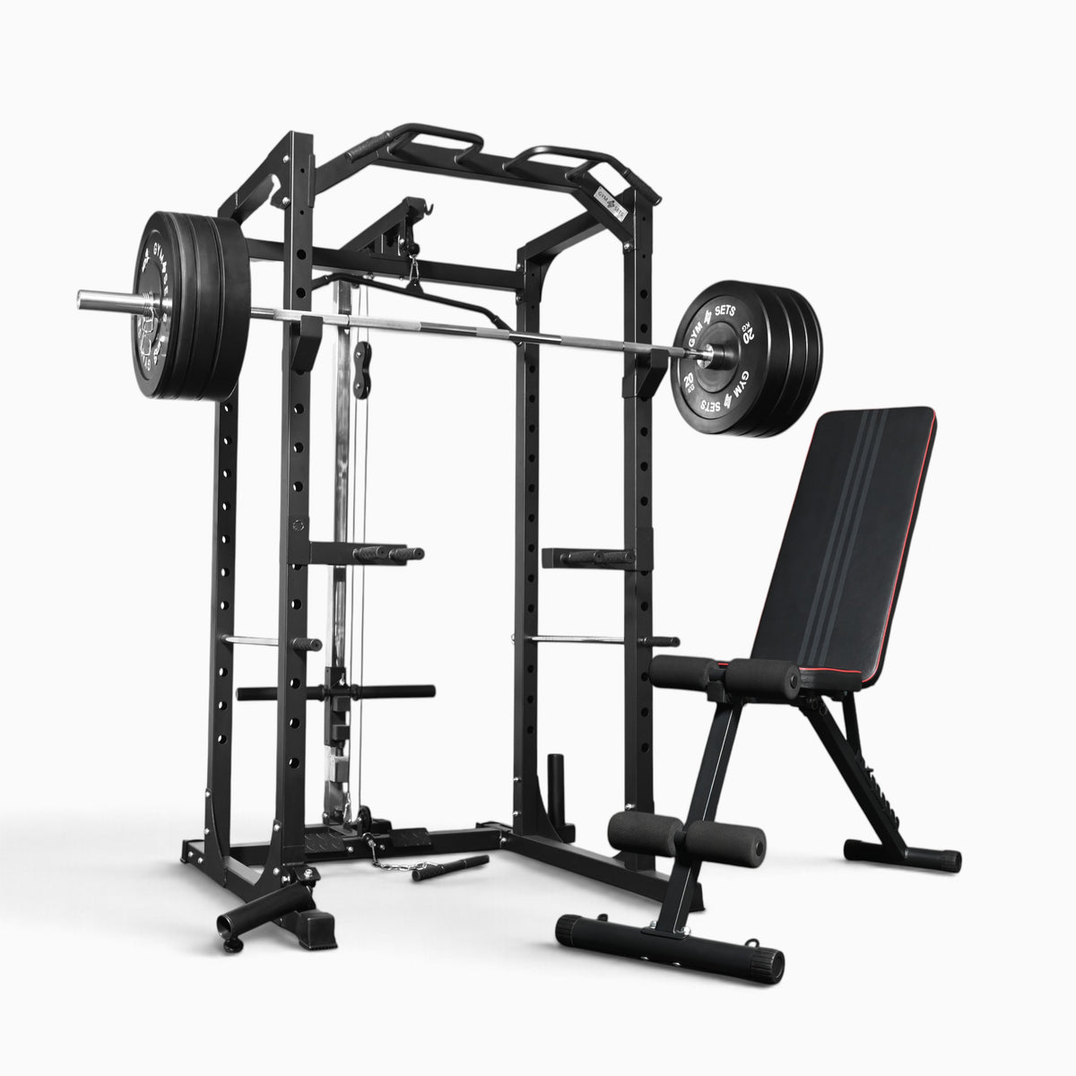 Cage de musculation GymSets P100 avec poulie intégrée
