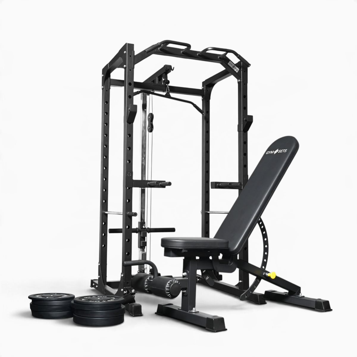 Cage de musculation GymSets P100 avec poulie intégrée