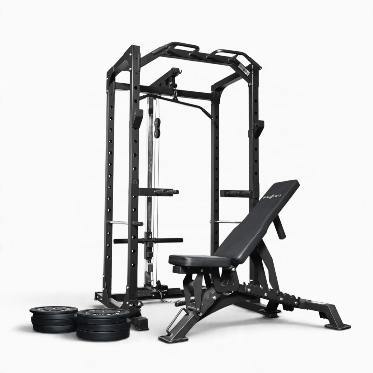 Cage de musculation GymSets P100 avec poulie intégrée