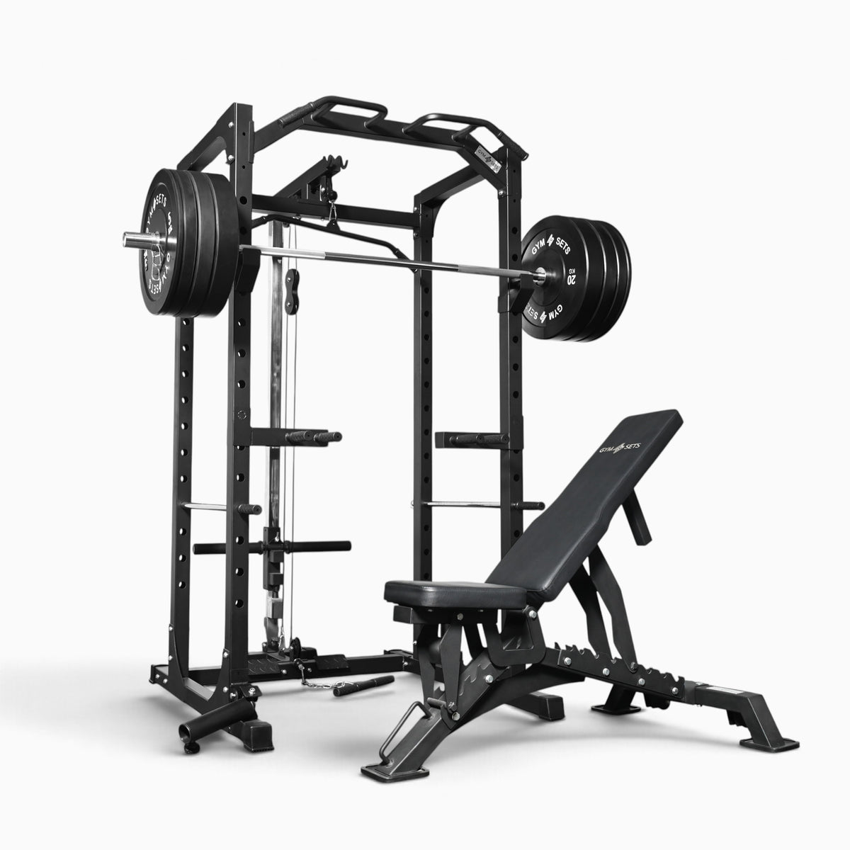 Cage de musculation GymSets P100 avec poulie intégrée