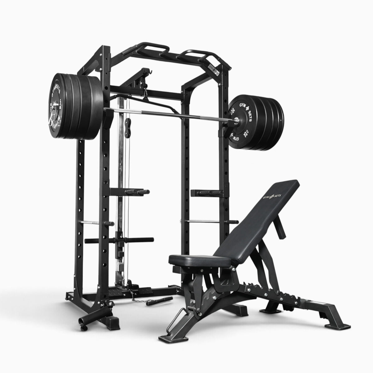 Cage de musculation GymSets P100 avec poulie intégrée