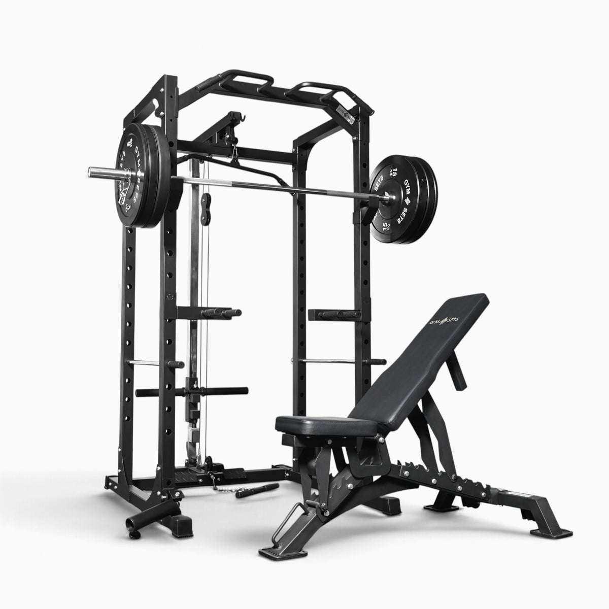 Cage de musculation GymSets P100 avec poulie intégrée