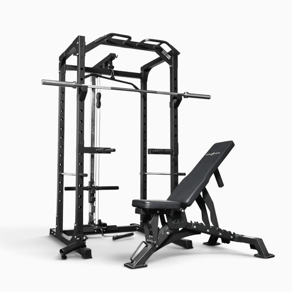 Cage de musculation GymSets P100 avec poulie intégrée