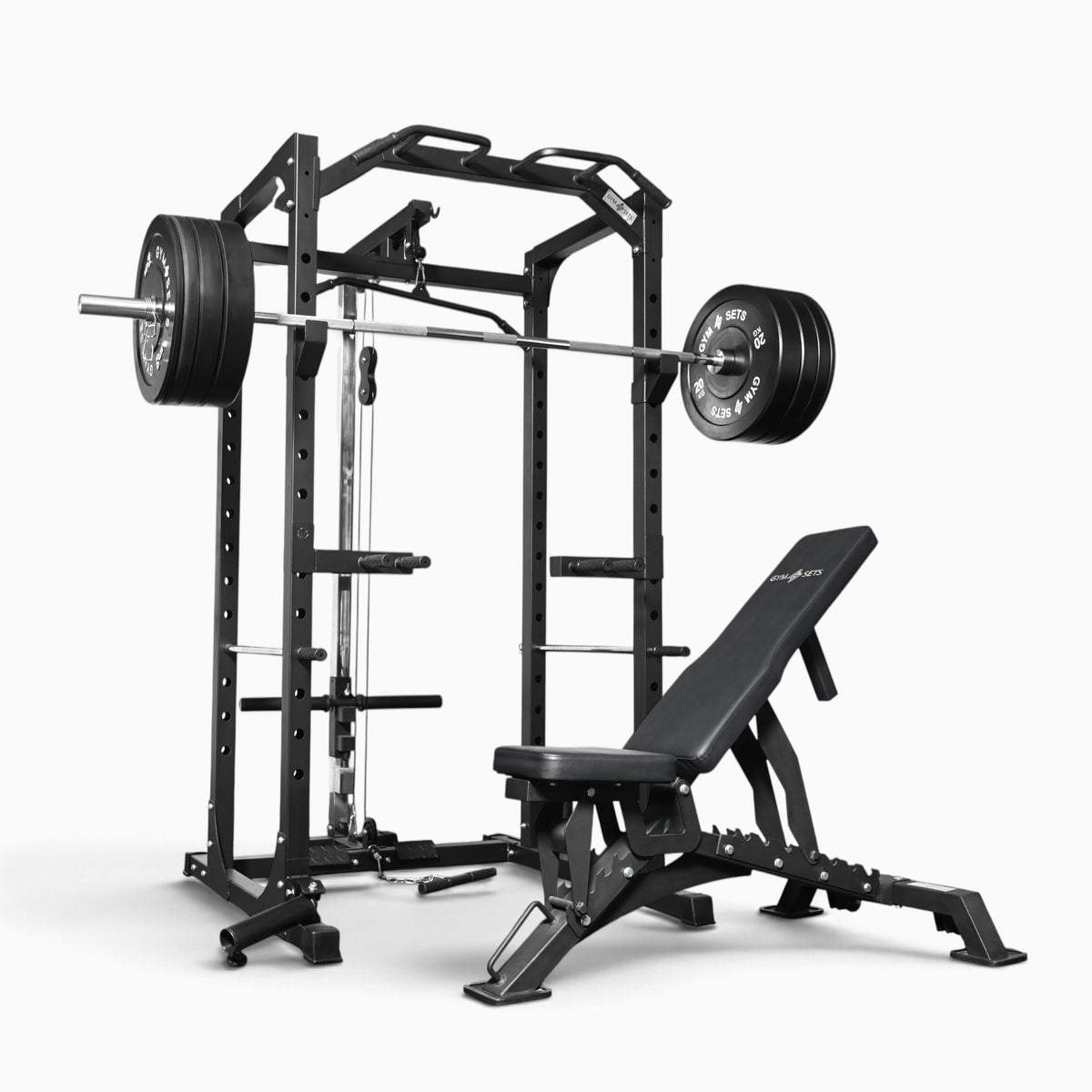 Cage de musculation GymSets P100 avec poulie intégrée
