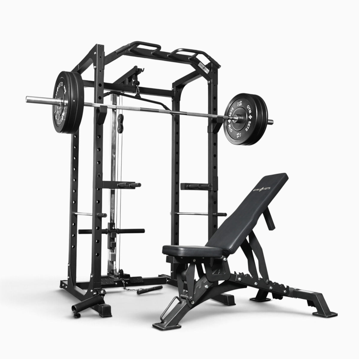 Cage de musculation GymSets P100 avec poulie intégrée