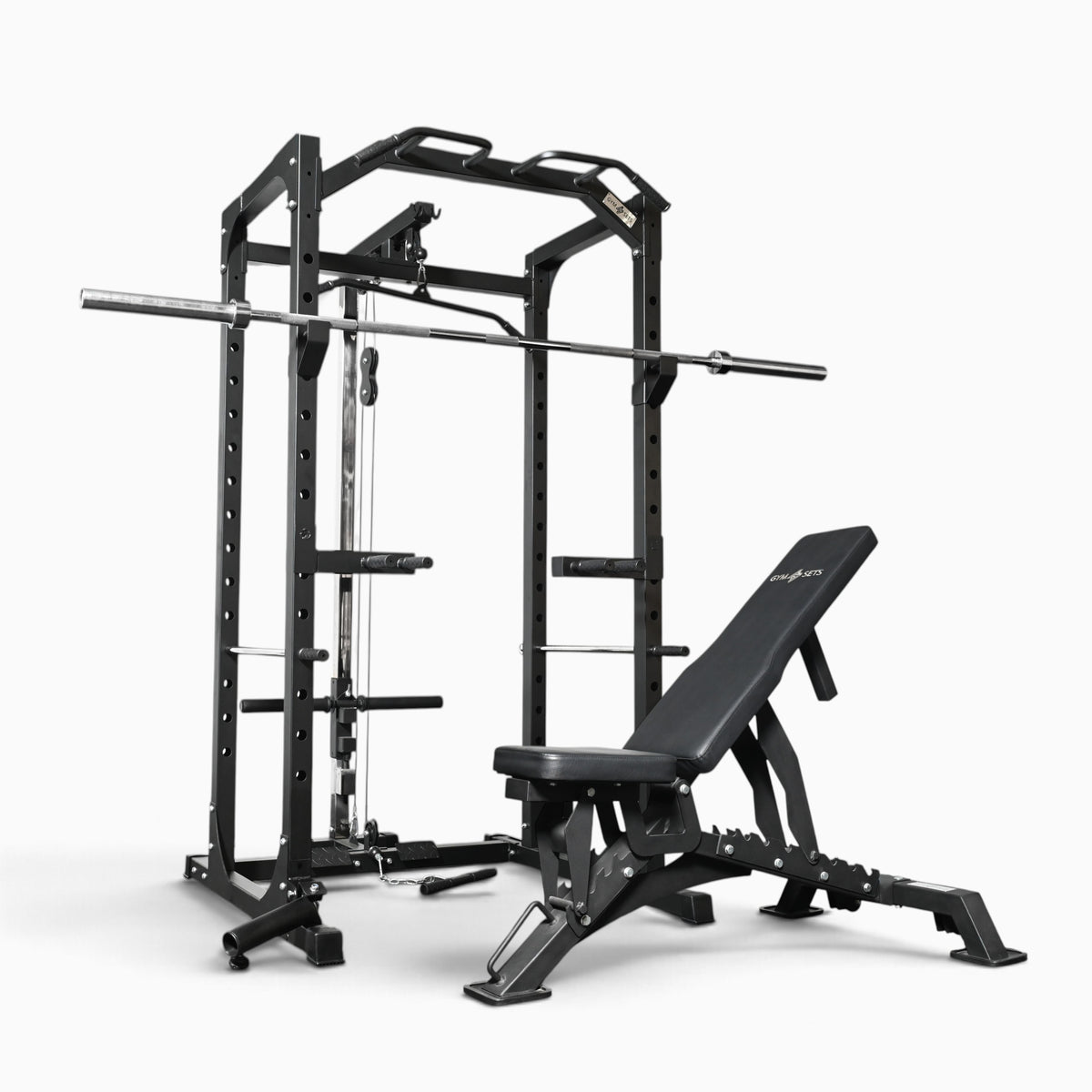 Cage de musculation GymSets P100 avec poulie intégrée