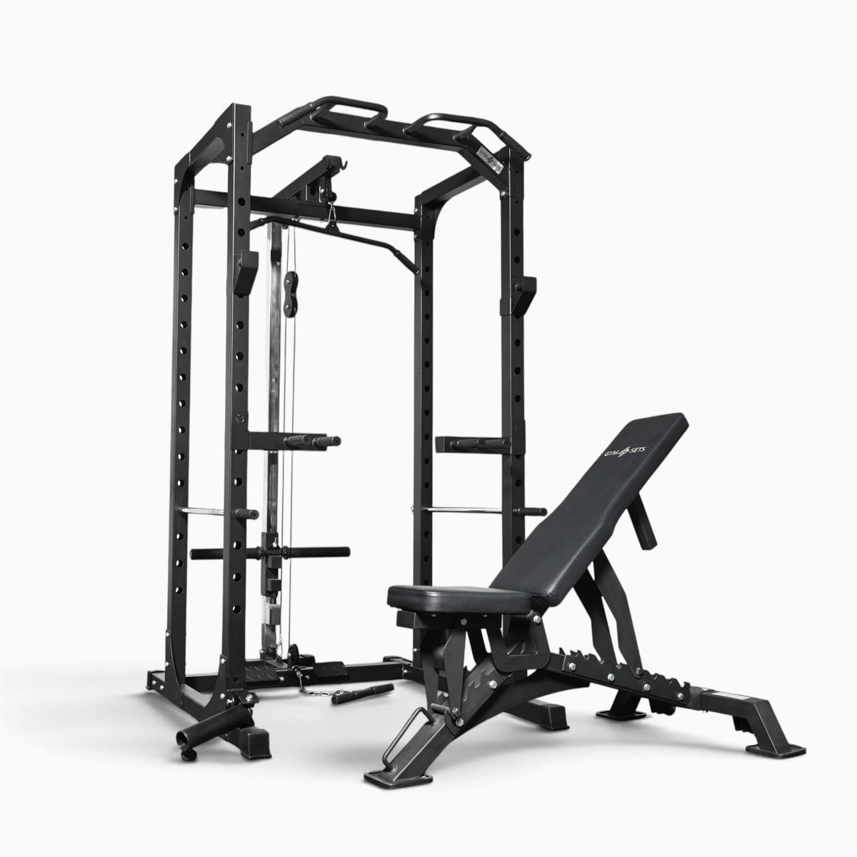 Cage de musculation GymSets P100 avec poulie intégrée