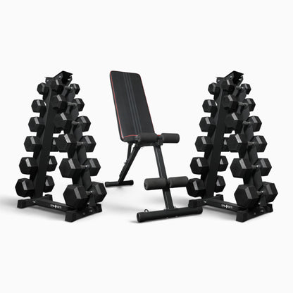 Support de rangement pour haltères hexagonaux à 5 et 6 niveaux