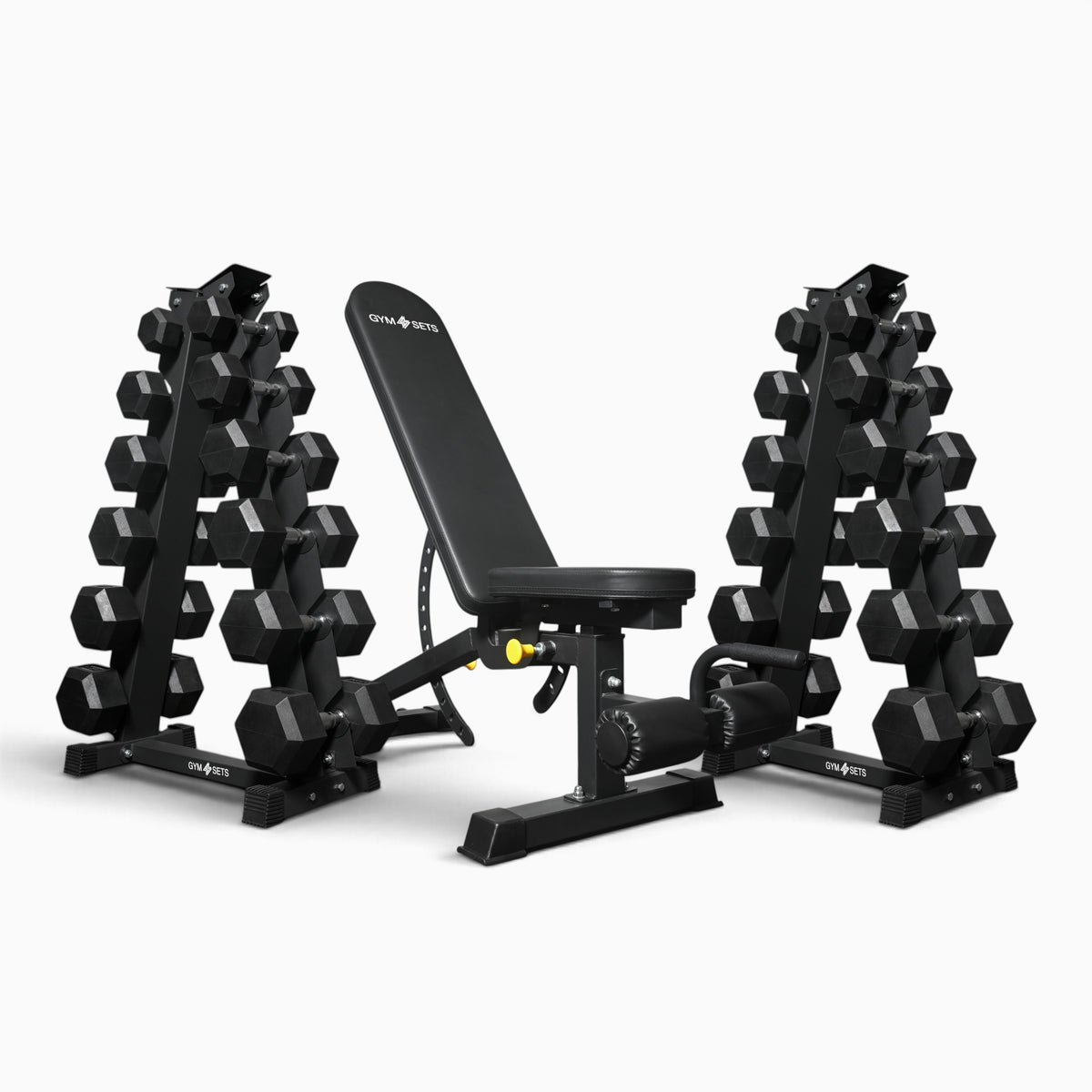 Support de rangement pour haltères hexagonaux à 5 et 6 niveaux