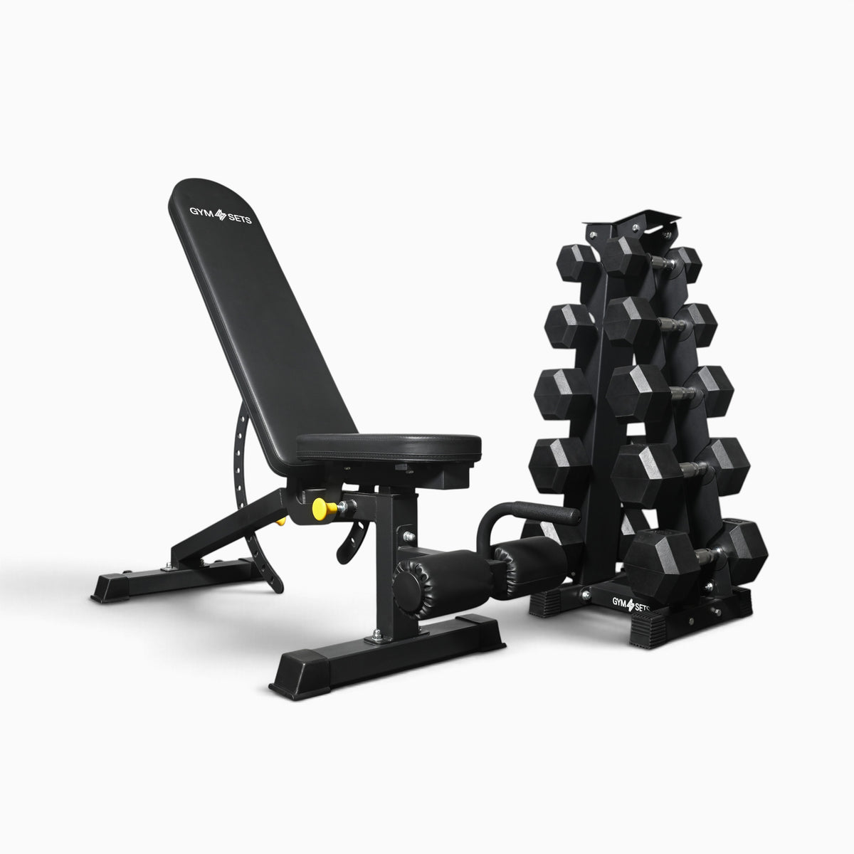 Support de rangement pour haltères hexagonaux à 5 et 6 niveaux