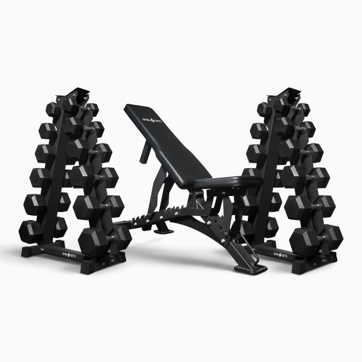 Support de rangement pour haltères hexagonaux à 5 et 6 niveaux