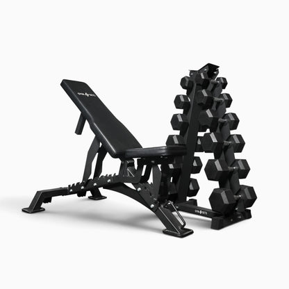 Support de rangement pour haltères hexagonaux à 5 et 6 niveaux